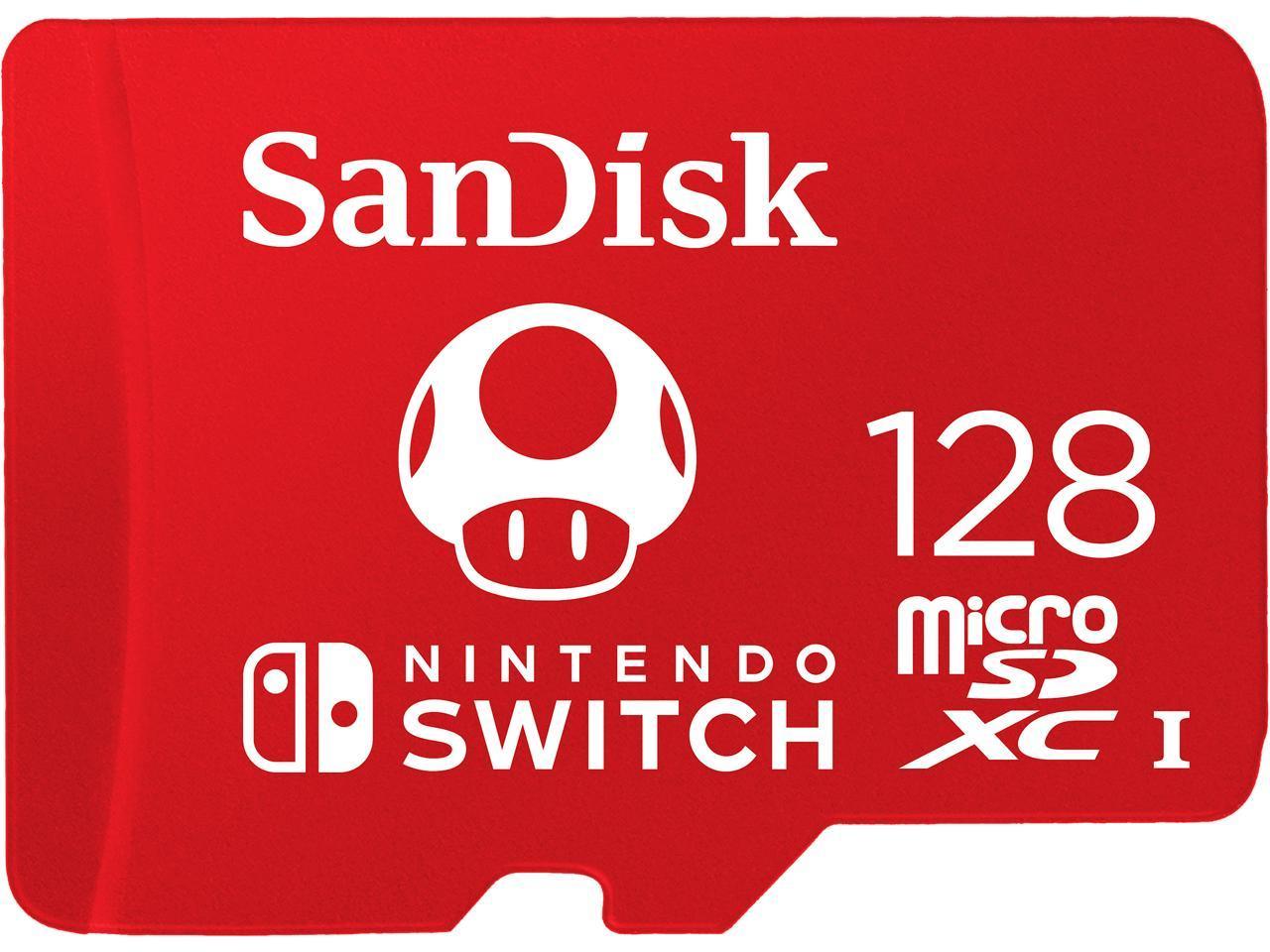 Карта памет SanDisk for Nintendo Switch, microSDXC UHS-I, 128GB, До 100MB/s - SDSQXAO-128G-GNCZN