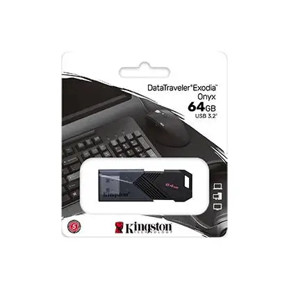 USB памет Kingston DataTraveler Exodia Onyx 64GB USB 3.2 Gen 1 - DTXON