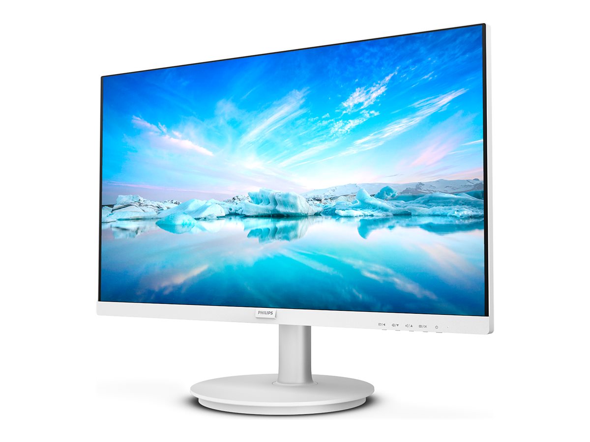 Монитор Philips 241V8AW/00, 23.8", IPS, FHD 1920x1080, 75Hz, 4ms, HDMI, D-SUB, White