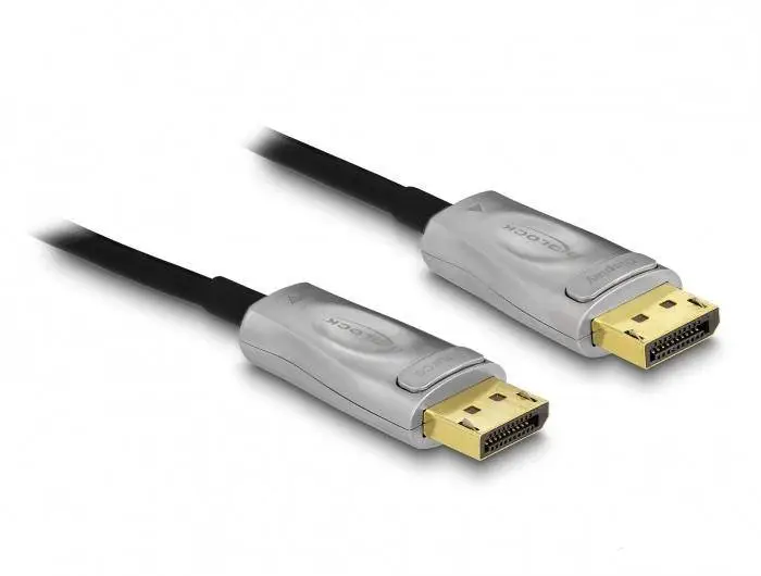 Оптичний кабель Delock, Активний, DisplayPort 1.4 8K, 100 м