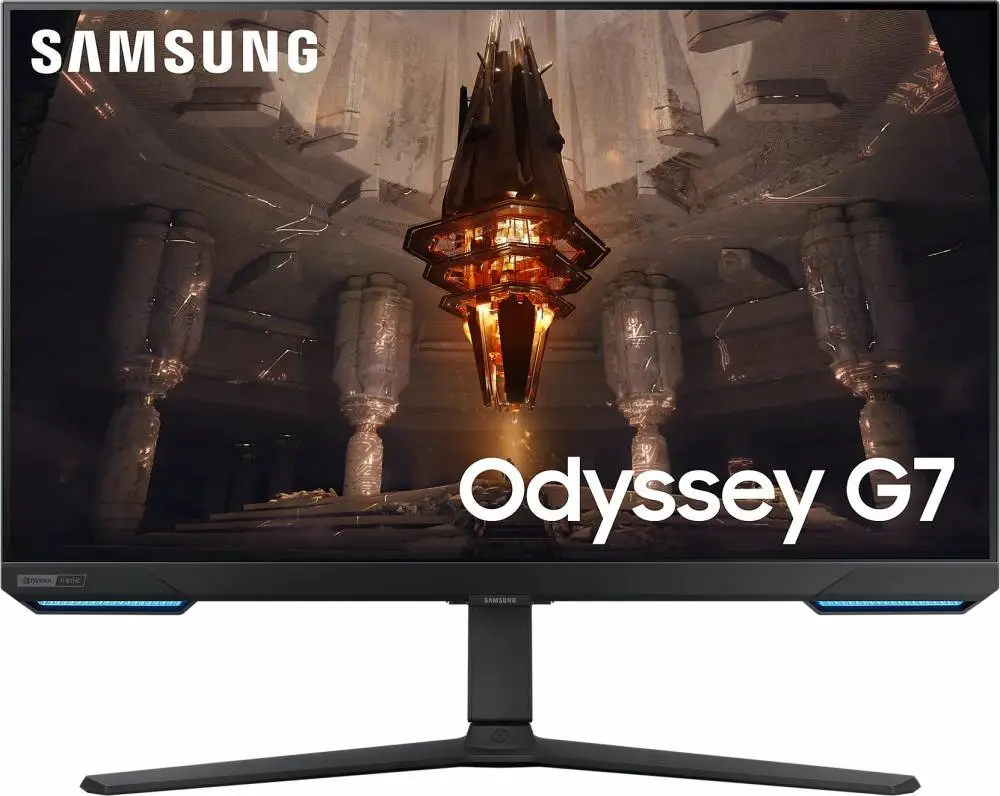 Монитор Samsung Odyssey G7 G70B LS28BG700EPXEN, 28", IPS, 4K UHD 3840x2160, 144Hz, 1ms, AMD FreeSync Premium/G-Sync, Wi-Fi, RJ45