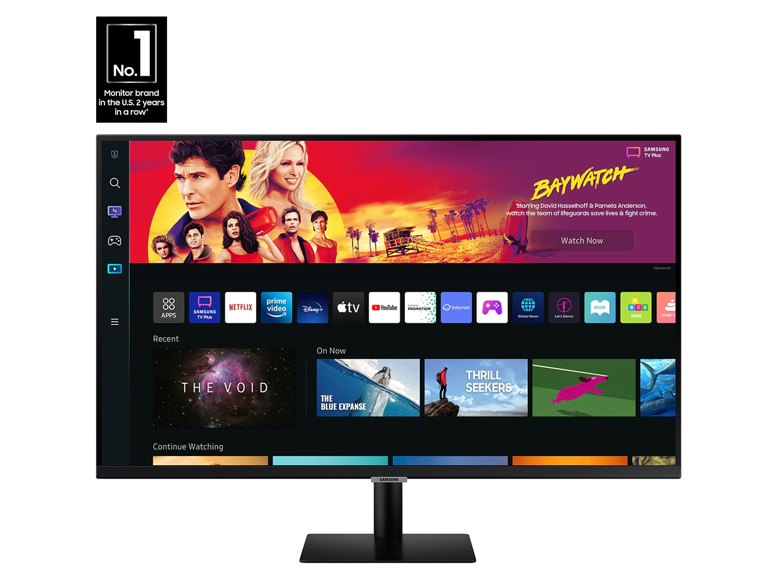 Monitor SAMSUNG LS32FM702UUXDU 32"/VA/3840x2160/60Hz/4ms GtG/HDMIx2,USB,LAN/VESA/smart/zvucnici/crna