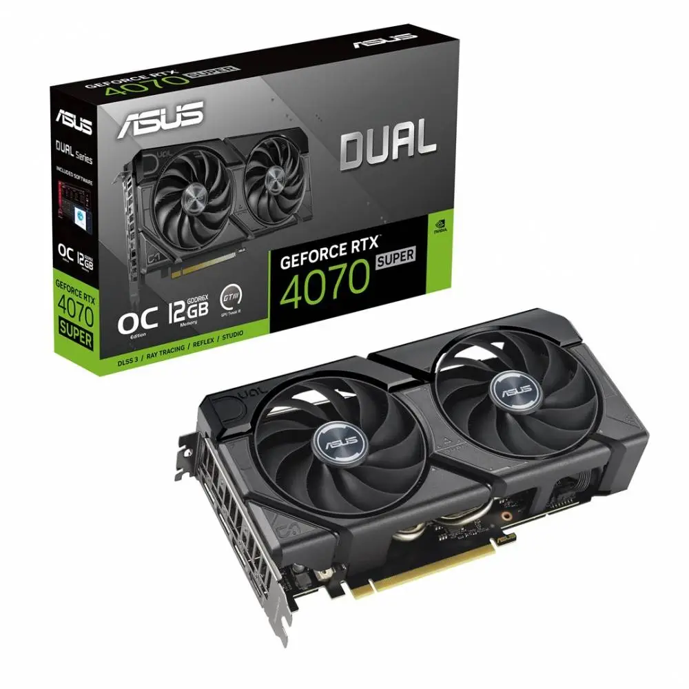 Видео карта ASUS Dual GeForce RTX 4070 SUPER EVO OC 12GB GDDR6X - 90YV0KC0-M0NA00