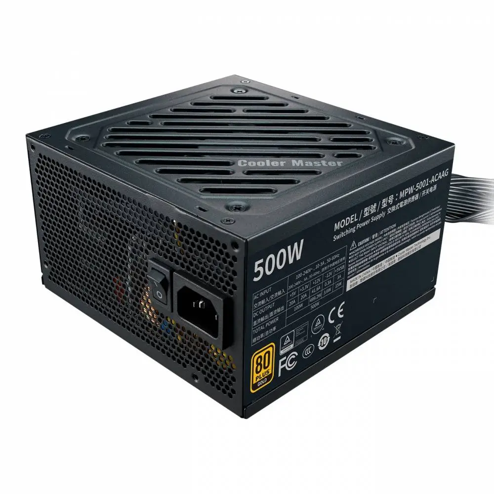 Захранване Cooler Master G500 (500W) 80 Plus Gold PSU Bulk - MPW-5001-ACAAG