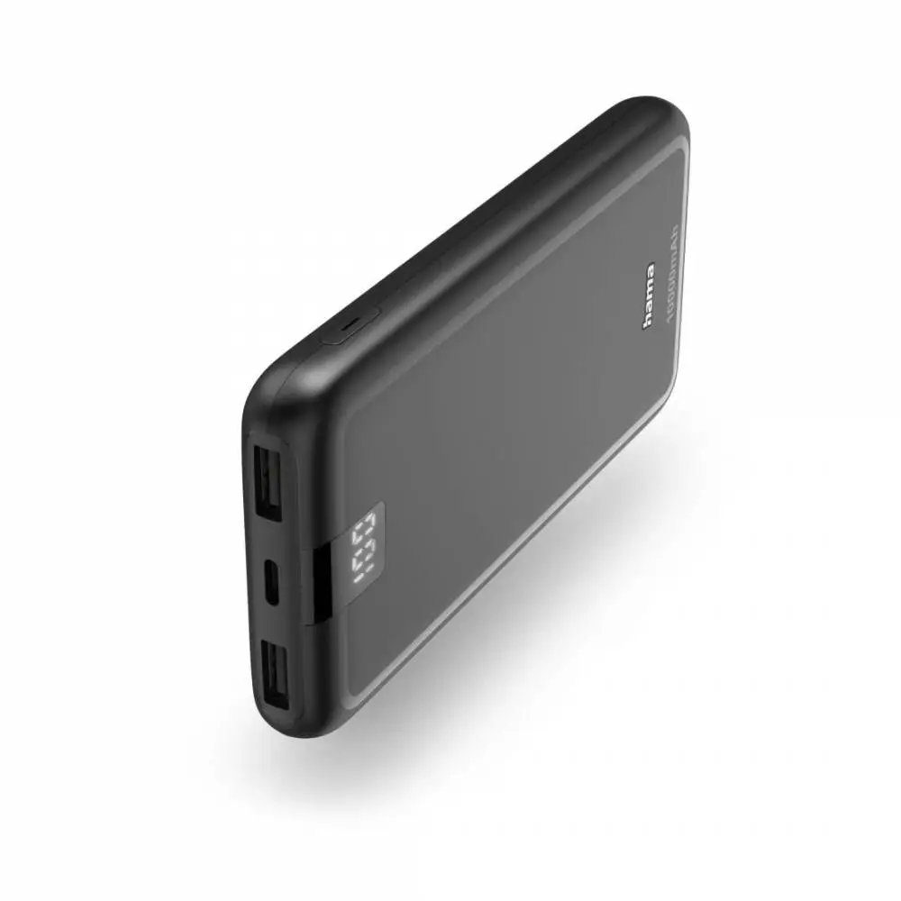 HAMA Външна батерия "Performance 10", 10000 mAh, 3 изхода: USB-C, 2x USB-A