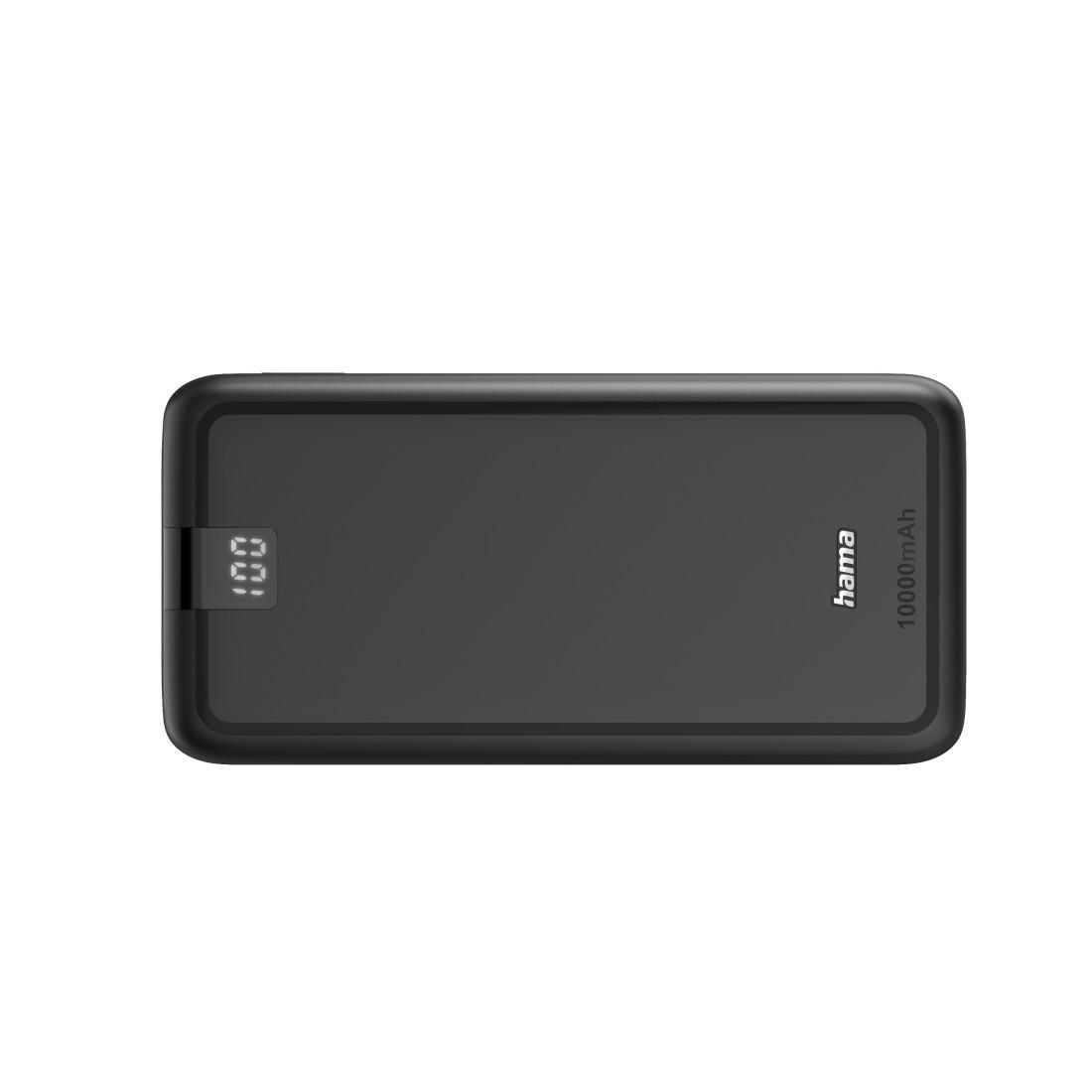 HAMA Външна батерия "Performance 10", 10000 mAh, 3 изхода: USB-C, 2x USB-A