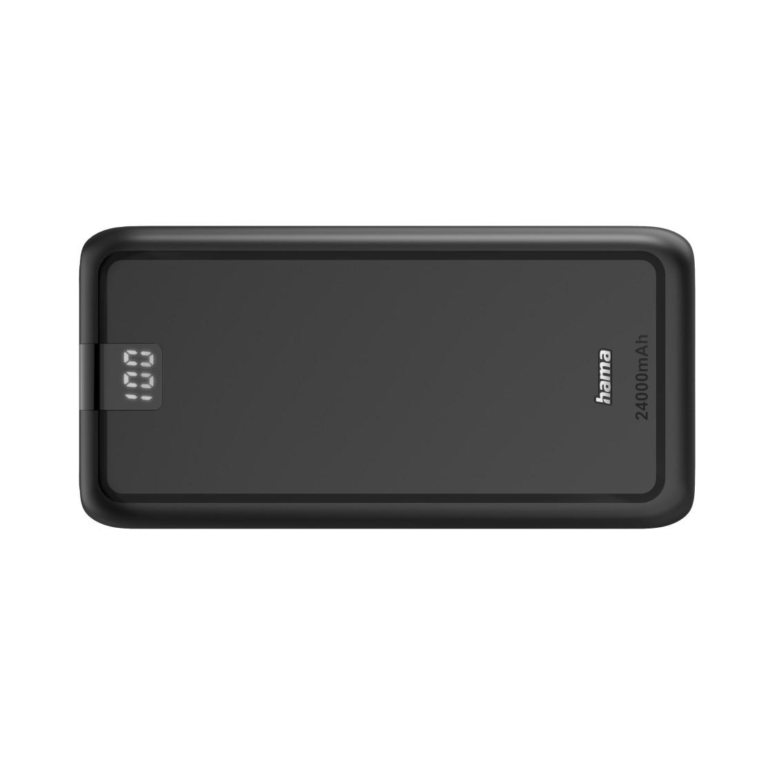 HAMA Външна батерия Power pack "Performance 24", 24000 mAh, 3 изхода: USB-C, 2x USB-A