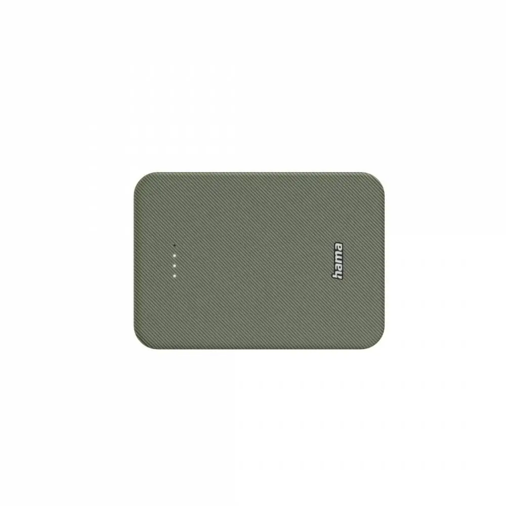HAMA Външна батерия "Colour 10", 10000 mAh, 2 изхода: USB-C, USB-A, зелен