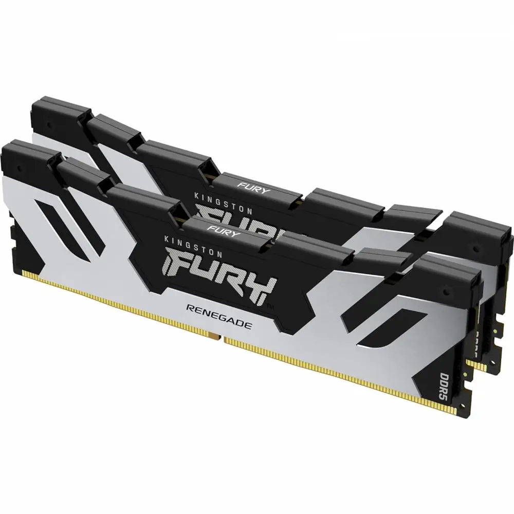 Памет Kingston Fury Renegade Silver 64GB (2x32GB) DDR5 6400MHz CL32 - KF564C32RSK2-64