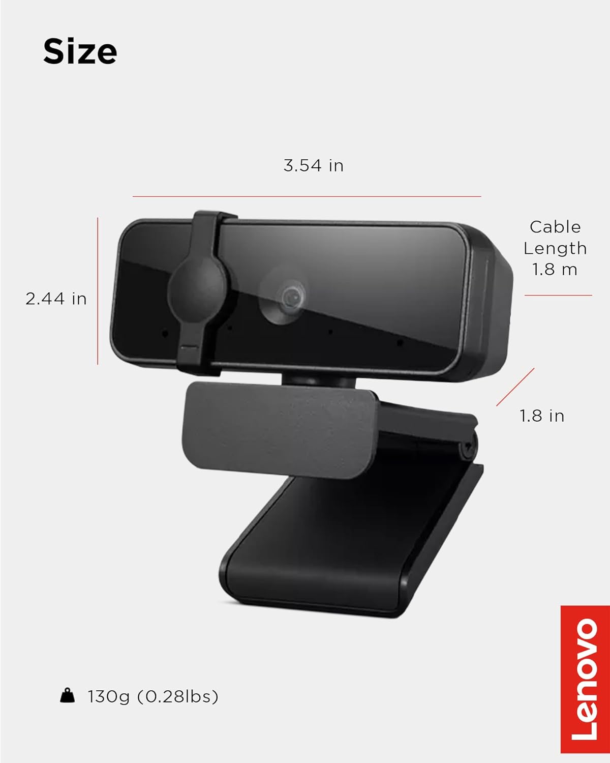 Уеб камера Lenovo Essential FHD Webcam 1080p USB - 4XC1B34802
