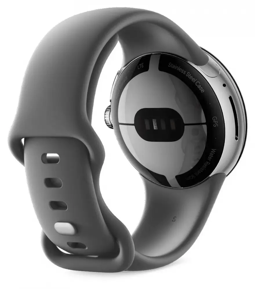 Смарт часовник GOOGLE Pixel Watch 41mm (LTE) Polished Silver/Charcoal