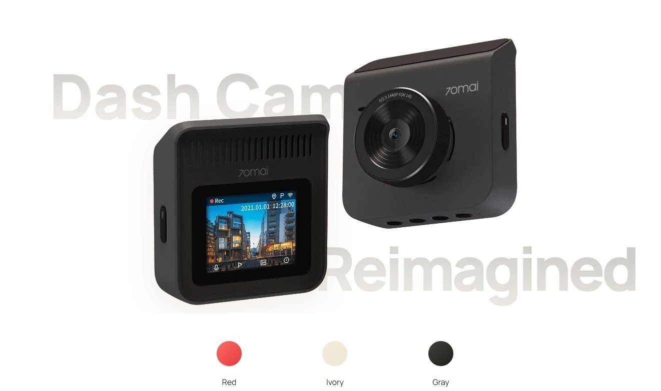 70mai Видеорегистратор Dash Cam A400 Grey