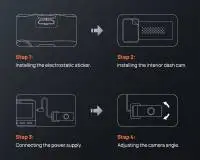70mai Добавка за видеорегистратор Interior Dash Cam FC02 - for A400, A500S, A800S