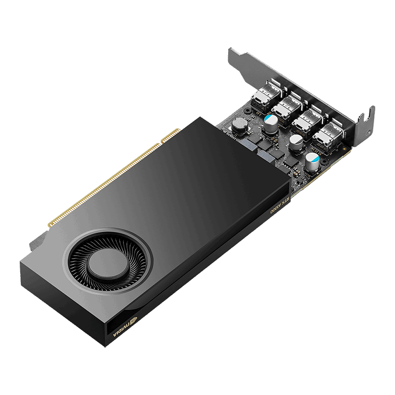 Tarjeta gráfica PNY VCNRTXA400ATX-PB, RTX A400, 4GB, PCIE 4.0 x8, miniDisplayPort 1.4 (4)