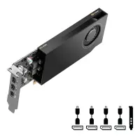 Видео карта PNY VCNRTXA400ATX-PB, RTX A400, 4GB, PCIE 4.0 x8, miniDisplayPort 1.4 (4)