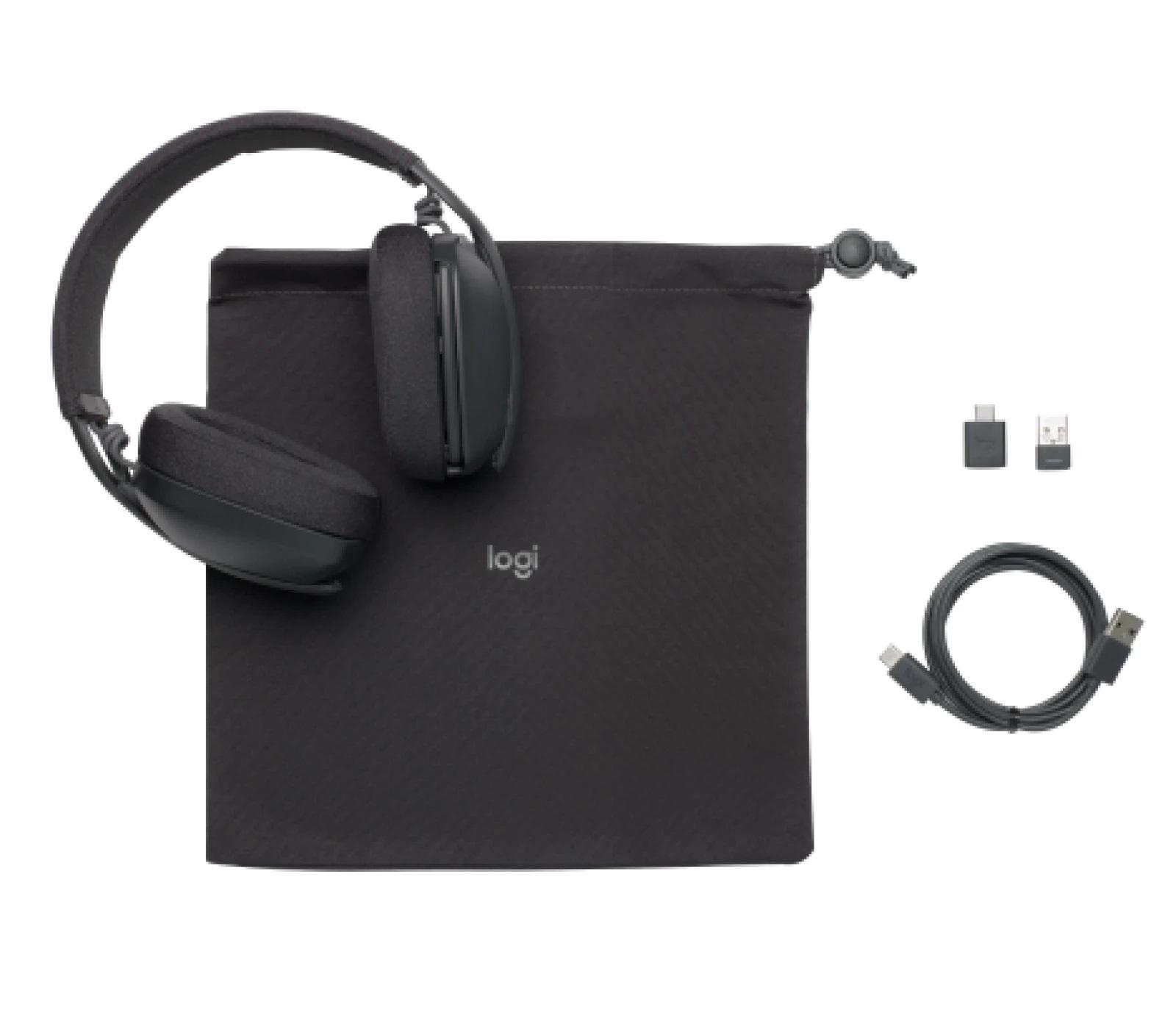 Блутут слушалки Logitech Zone Vibe 125, Микрофон, Черни
