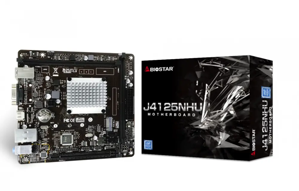 Дънна платка Biostar J4125NHU, Intel Quad-Core Processor J4125