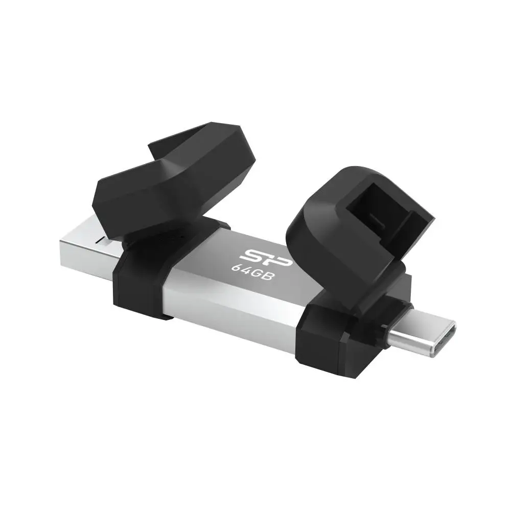 USB памет Silicon Power Mobile C51 USB 64GB Type-A и USB Type-C (USB 3.2 Gen 1) - SP064GBUC3C51V1S