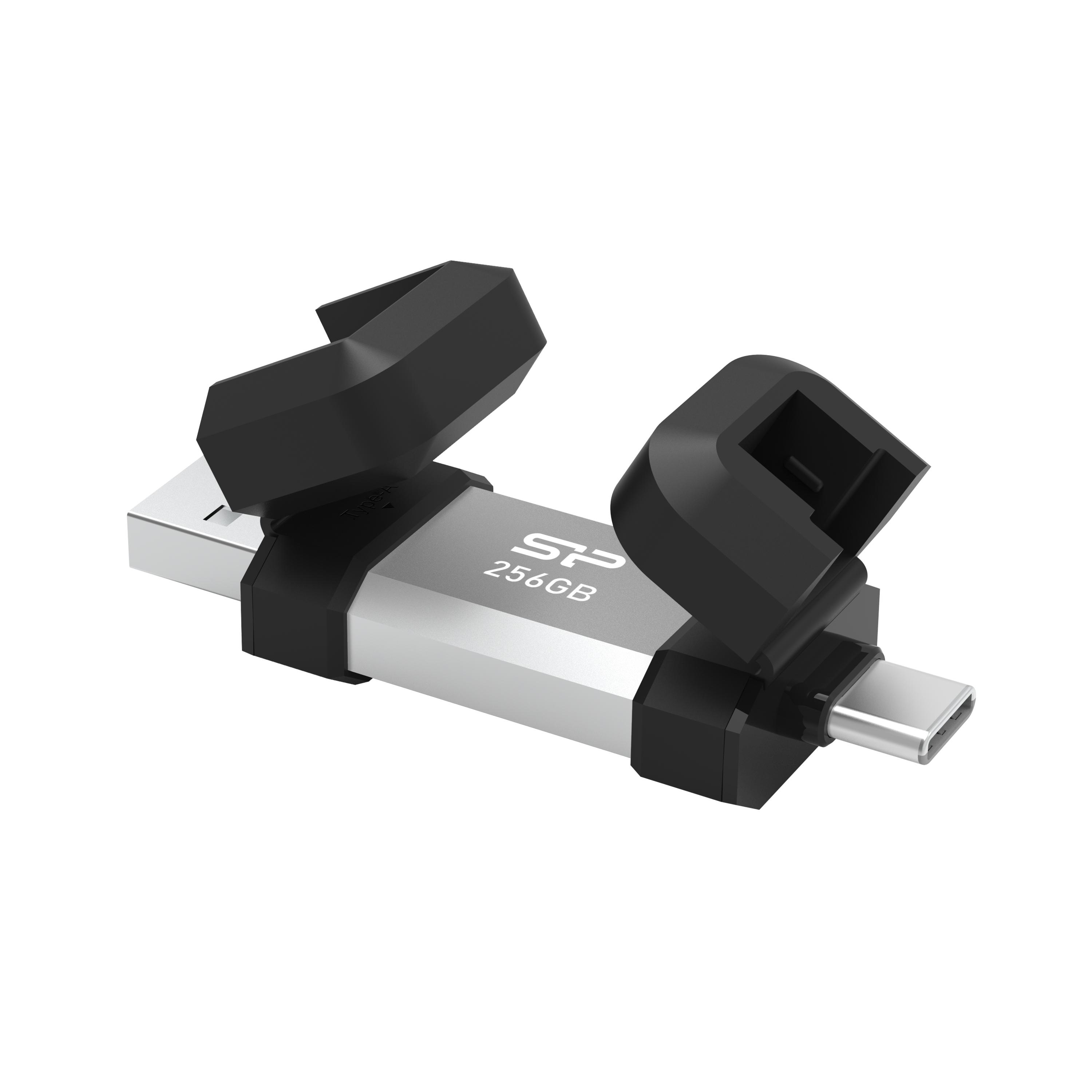 USB памет Silicon Power Mobile C51 USB 256GB Type-A и USB Type-C (USB 3.2 Gen 1) - SP256GBUC3C51V1S