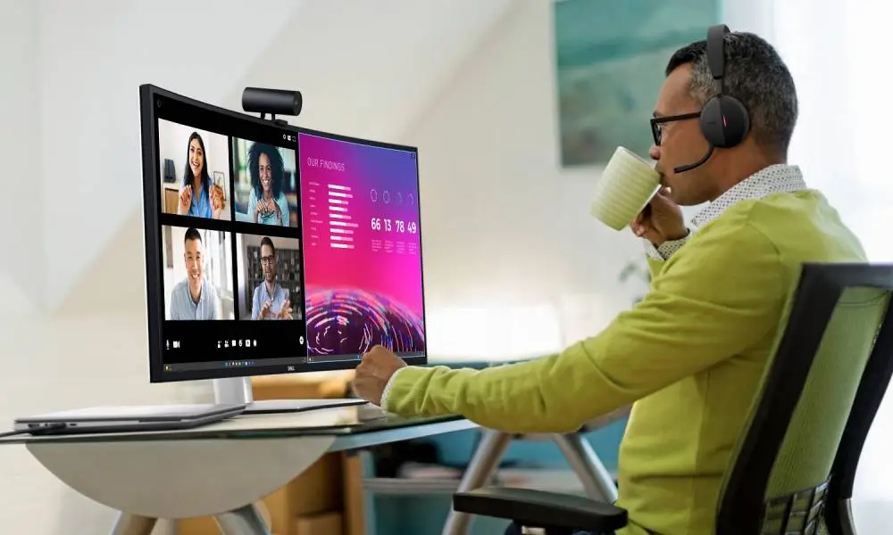 Монитор Dell UltraSharp U4025QW 40" Curved, 5120x2160, WUHD, 120Hz, IPS, 8ms/5ms, DP, HDMI, 2xThunderbolt4 (90W), 3xUSB-C, 5xUSB-A, RJ-45