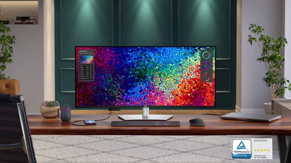 Монитор Dell UltraSharp U4025QW 40" Curved, 5120x2160, WUHD, 120Hz, IPS, 8ms/5ms, DP, HDMI, 2xThunderbolt4 (90W), 3xUSB-C, 5xUSB-A, RJ-45  
