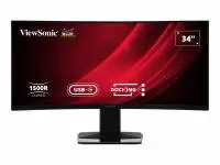 Монитор VIEWSONIC VG3419C 34", VA, WQHD 3440x1440, 120Hz, 0.4ms, HDR10, HDMI, DP, USB-C, AMD FreeSync