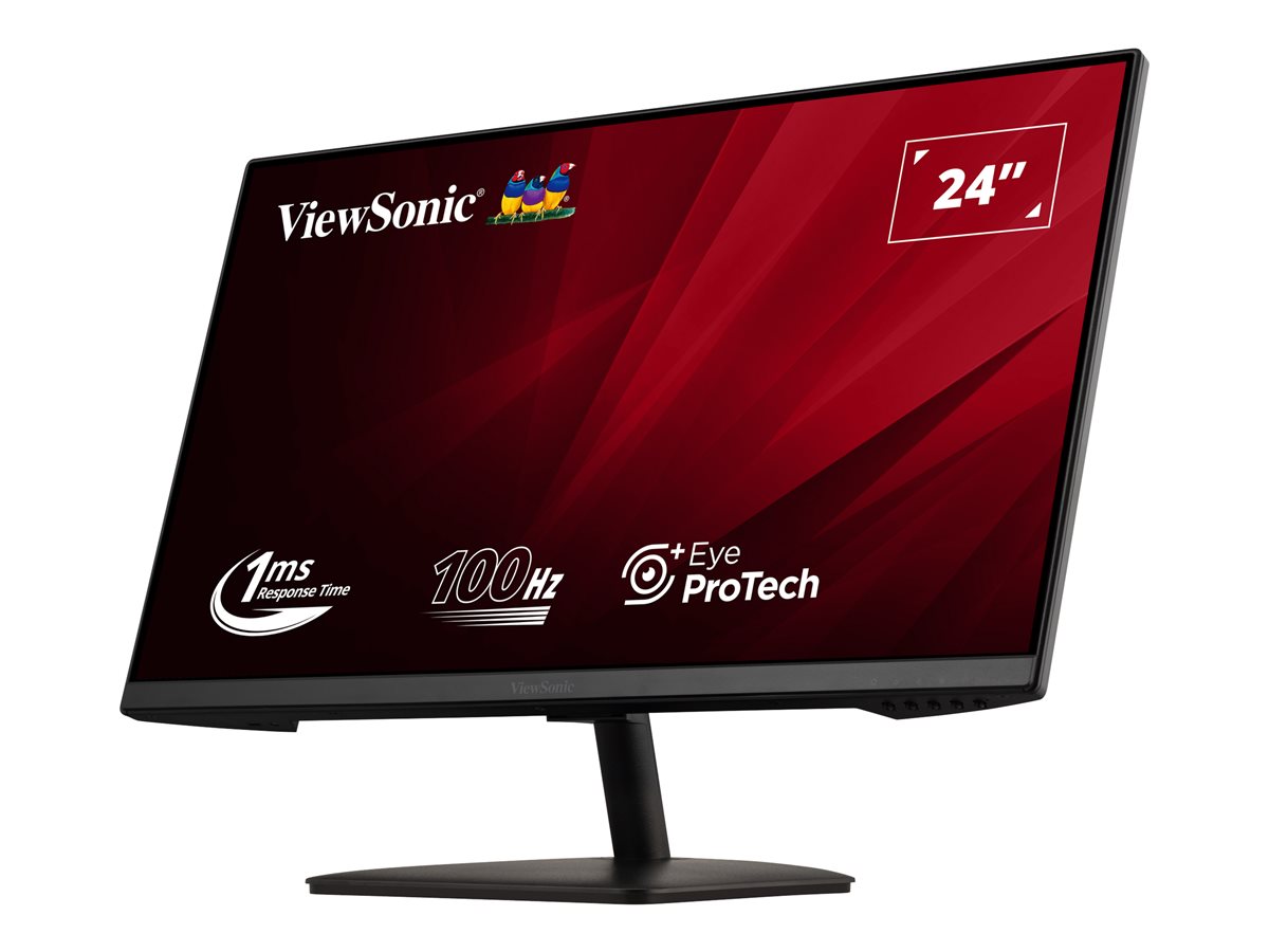 Монитор VIEWSONIC VA2408-MHDB 24", IPS, FHD 1920x1080, 100Hz, 1ms, VGA, HDMI, DP, USB, Speakers