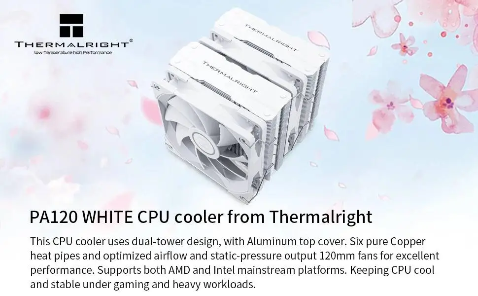 Охладител за процесор Thermalright Peerless Assassin 120 White Dual-Tower