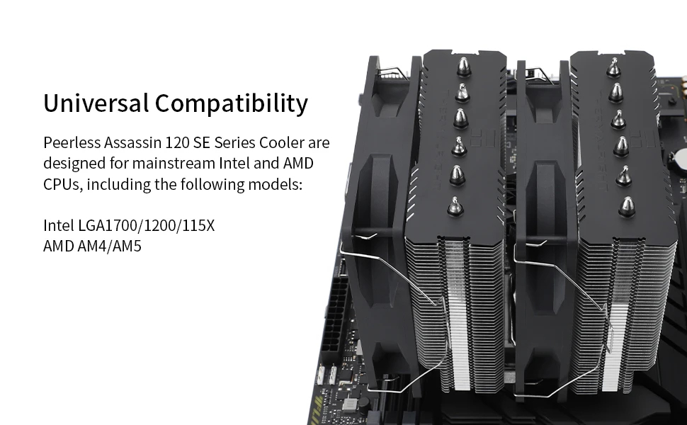Refroidisseur de processeur Thermalright Peerless Assassin 120 SE ARGB Dual-Tower