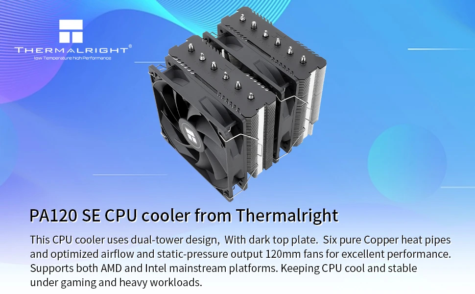 Охладител за процесор Thermalright Peerless Assassin 120 SE Dual-Tower CPU Cooler