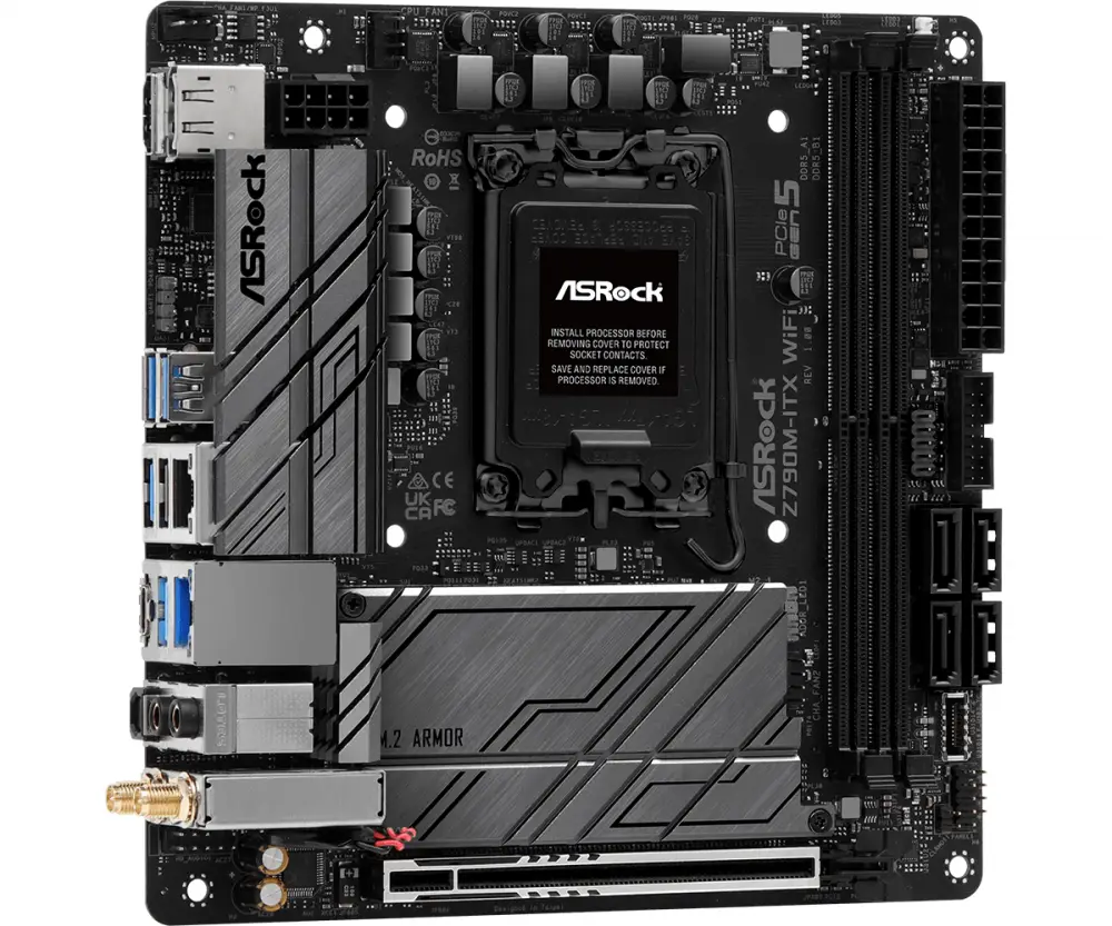 Дънна платка ASRock Z790M-ITX WiFi DDR5 LGA1700