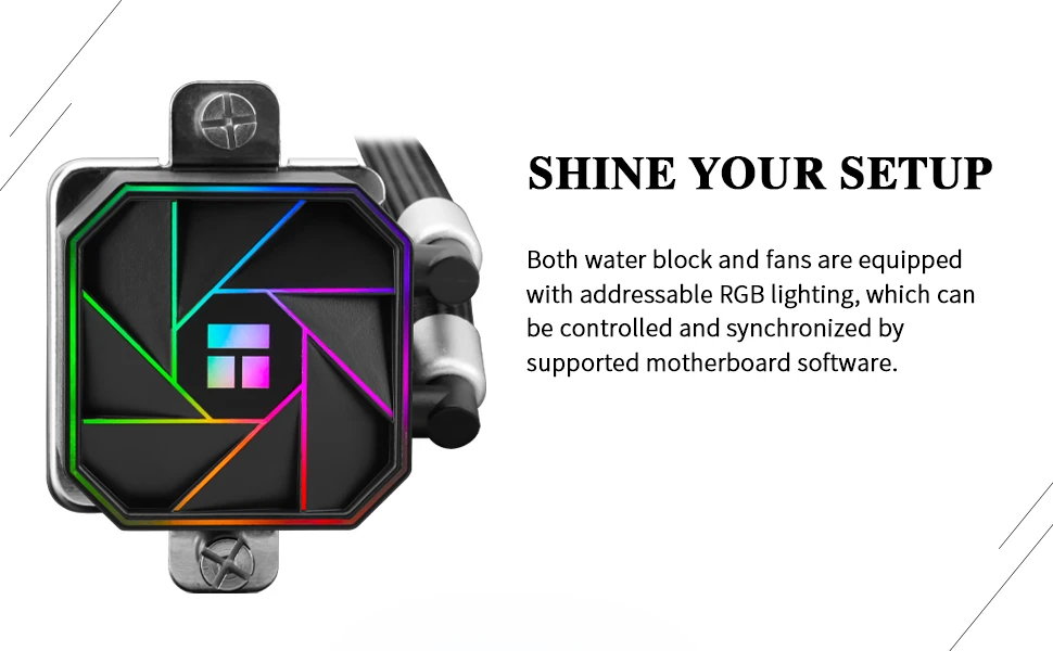 Водно охлаждане за процесор Thermalright Aqua Elite 360 Black A-RGB V3 Water Cooling