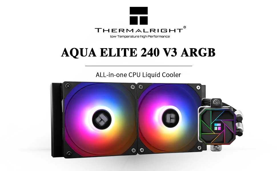 Водно охлаждане за процесор Thermalright Aqua Elite 240 Black A-RGB V3 Water Cooling