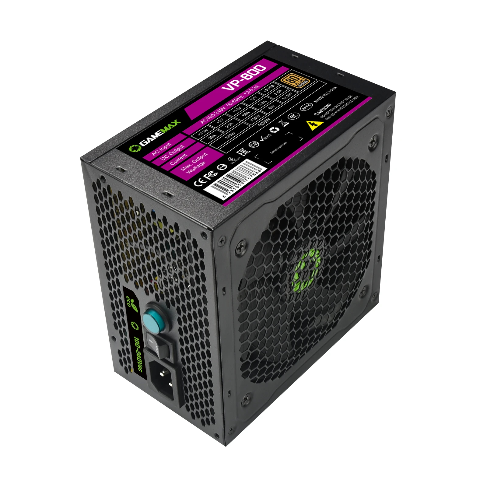 Захранване Gamemax VP-800 PSU 800W 80 Plus Bronze