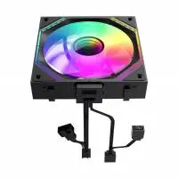 Комплект вентилатори Gamemax FN12A-S3I Black Fan Pack 3-in-1 3x120mm Daisy-Chain ARGB
