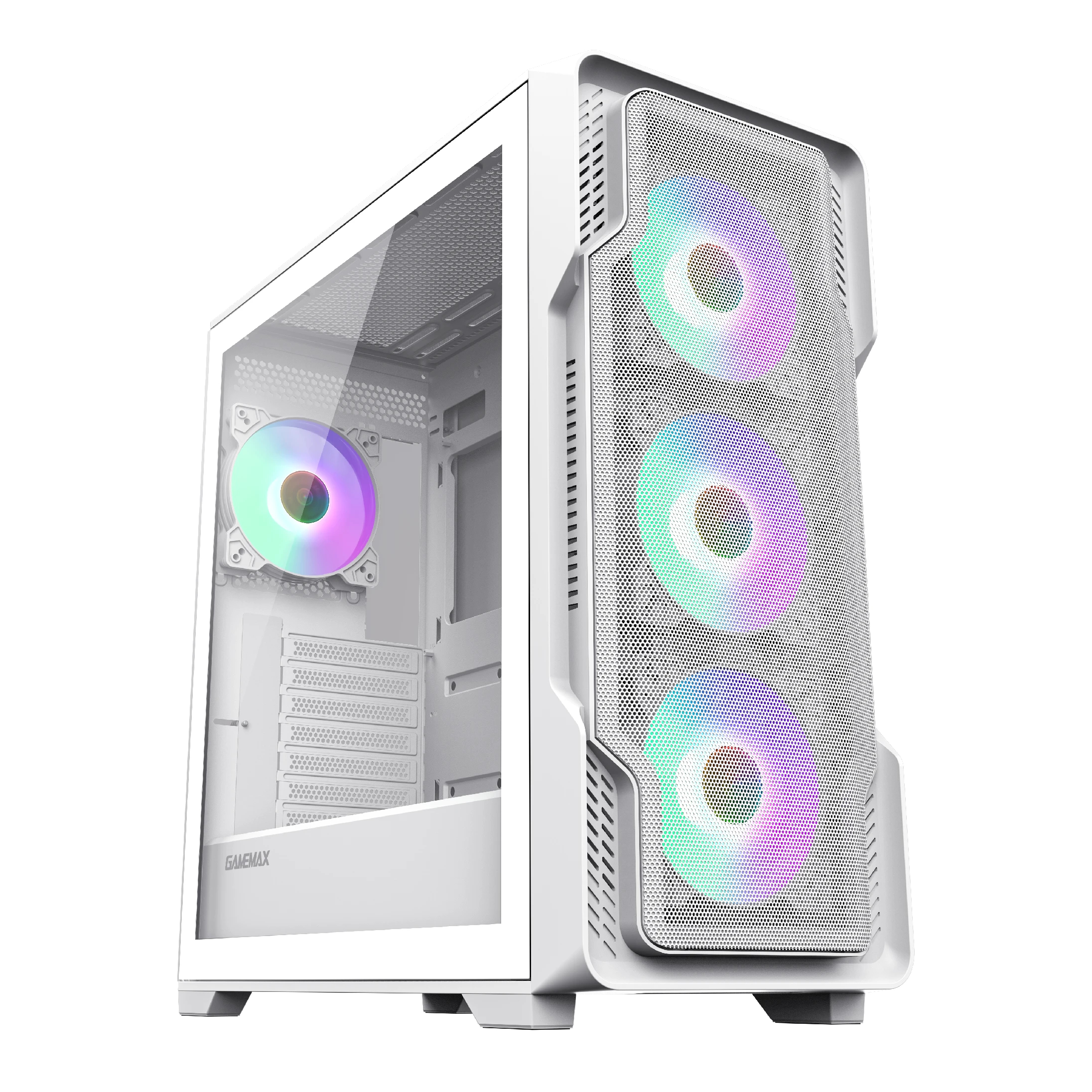 Кутия Gamemax SIEGE White Case EATX ARGB