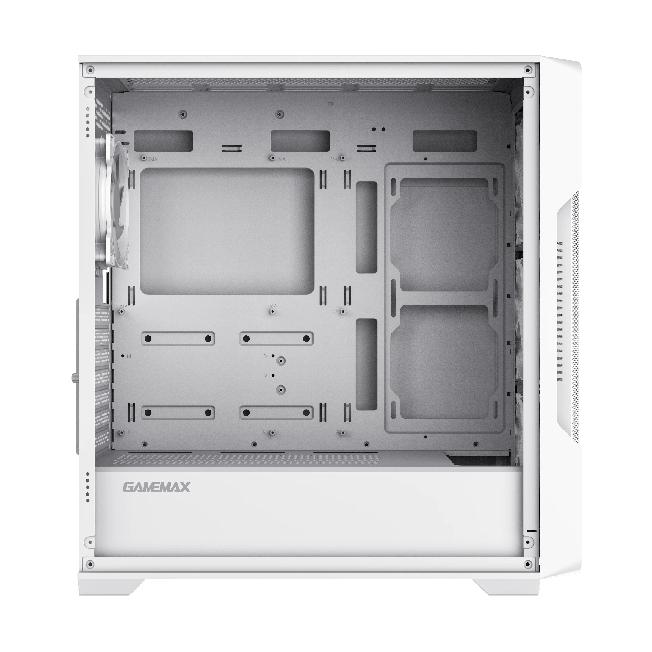 Кутия Gamemax SIEGE White Case EATX ARGB