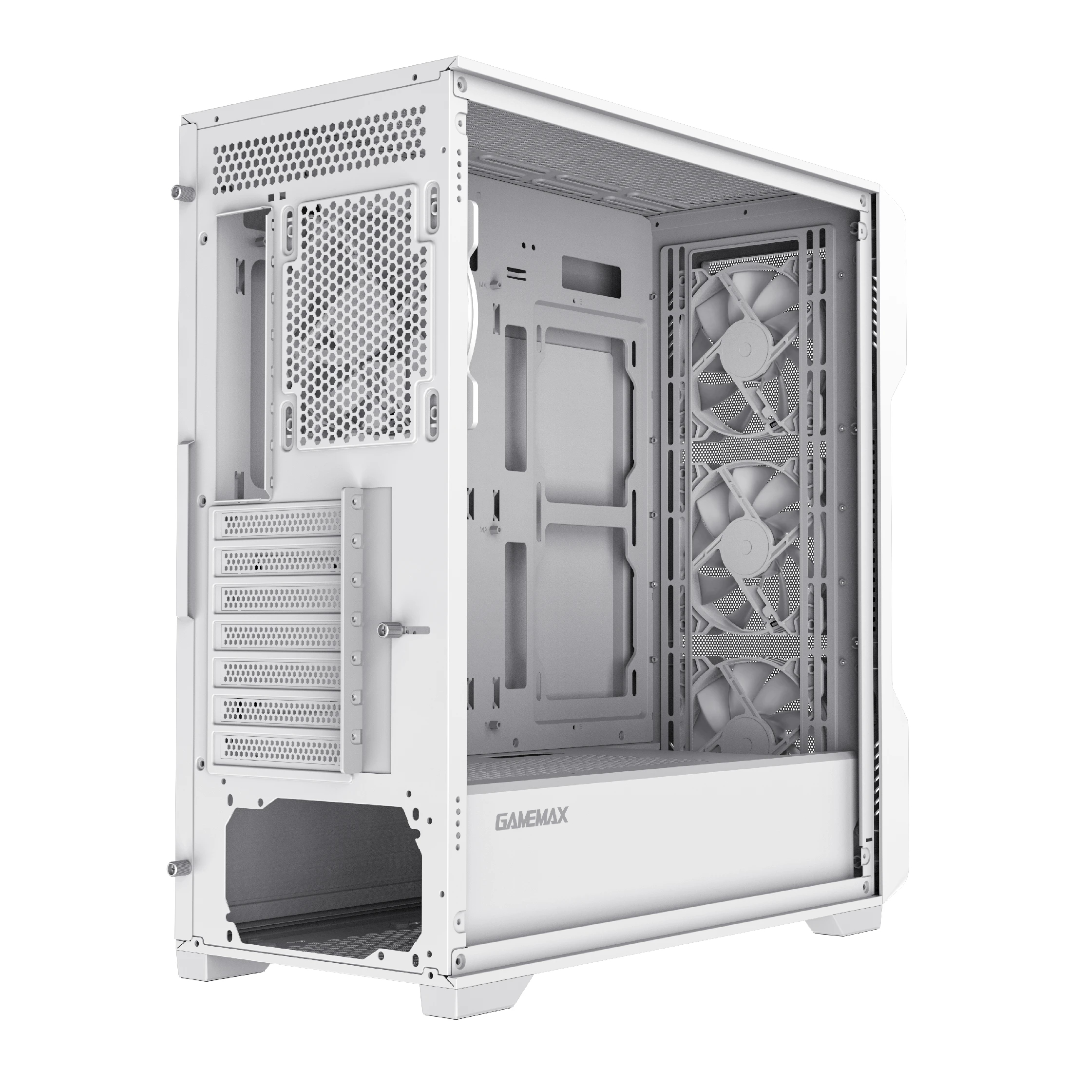 Кутия Gamemax SIEGE White Case EATX ARGB