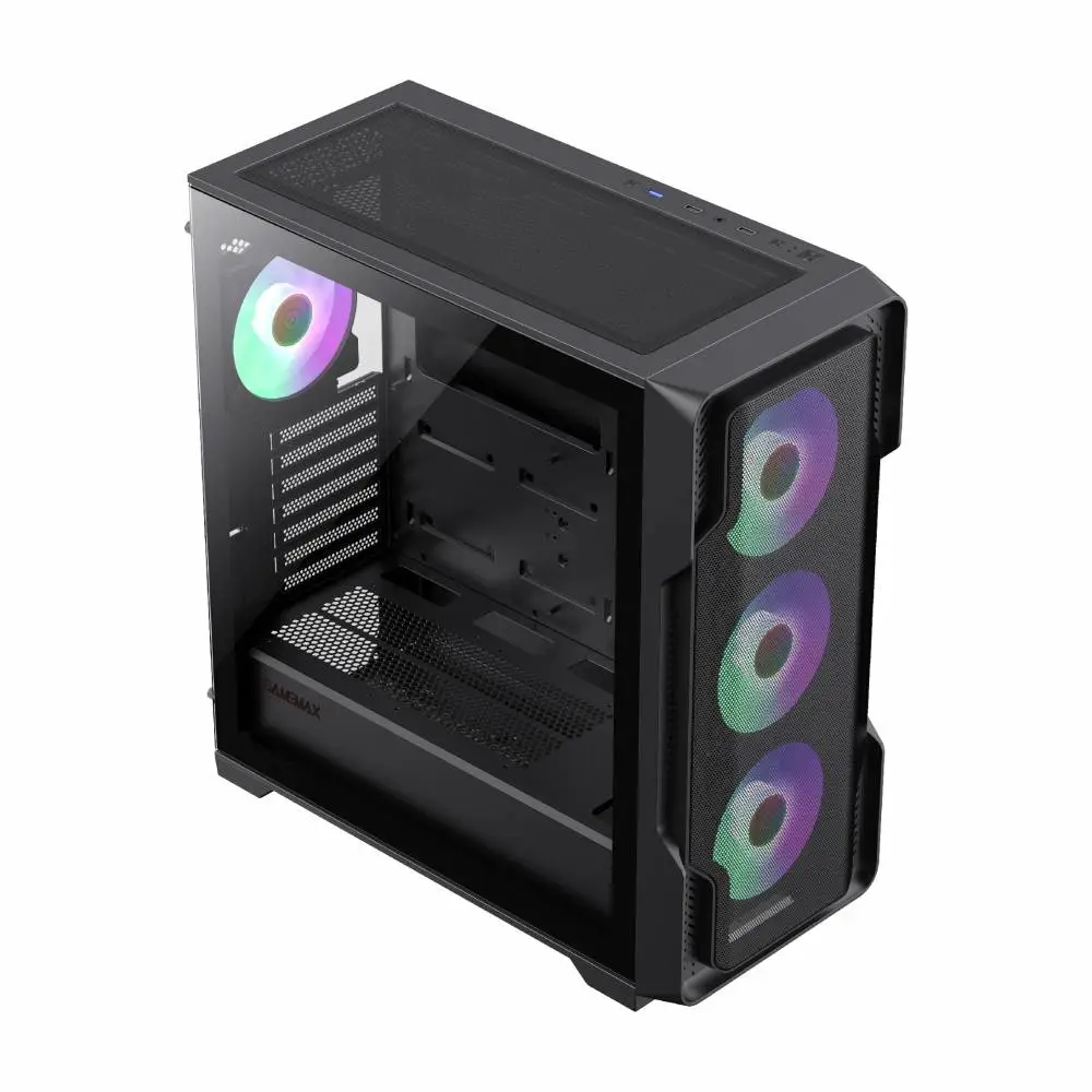 Кутия Gamemax SIEGE Black Case EATX ARGB