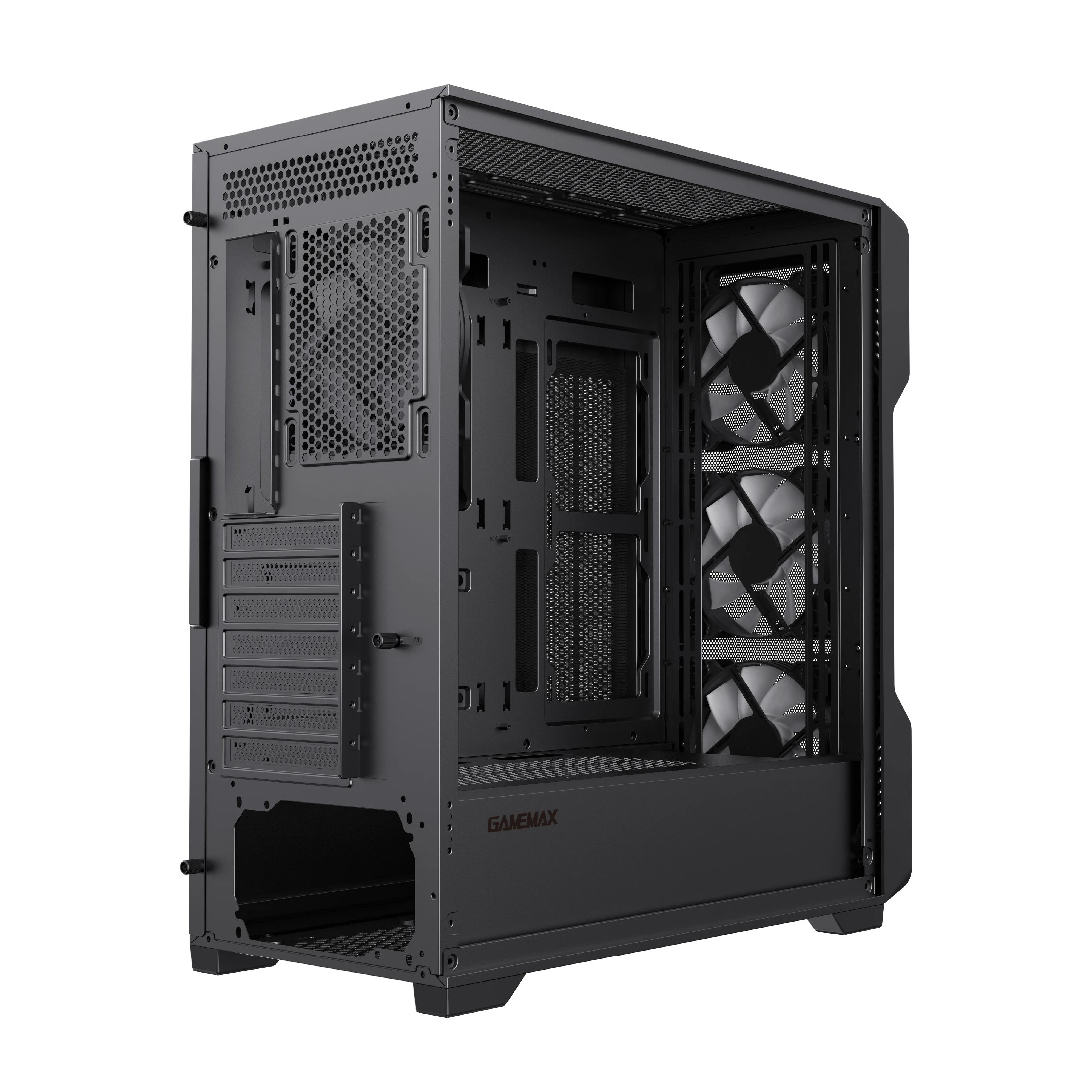 Кутия Gamemax SIEGE Black Case EATX ARGB