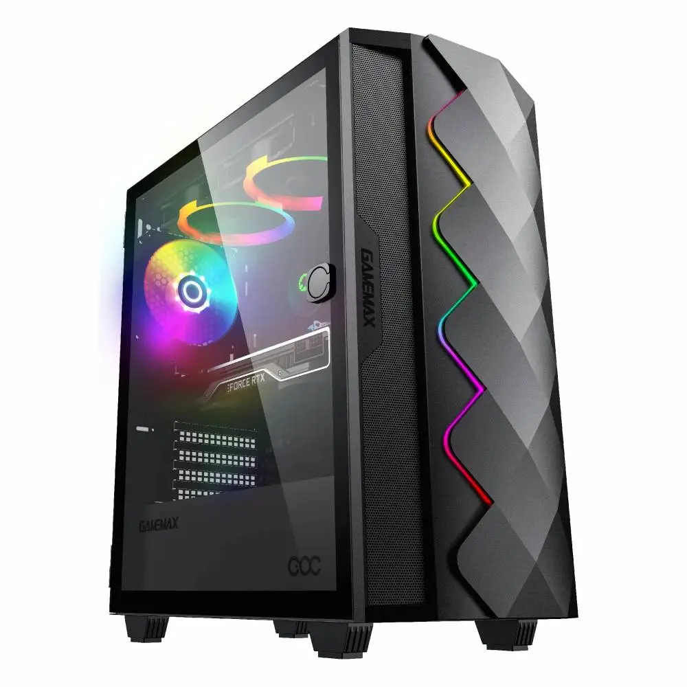 Кутия Gamemax Diamond COC Black Case EATX ARGB