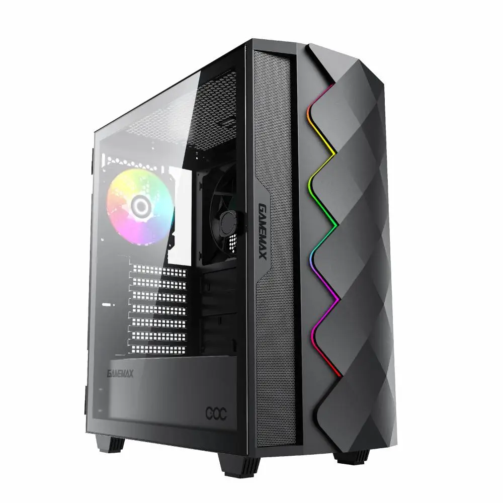 Кутия Gamemax Diamond COC Black Case EATX ARGB