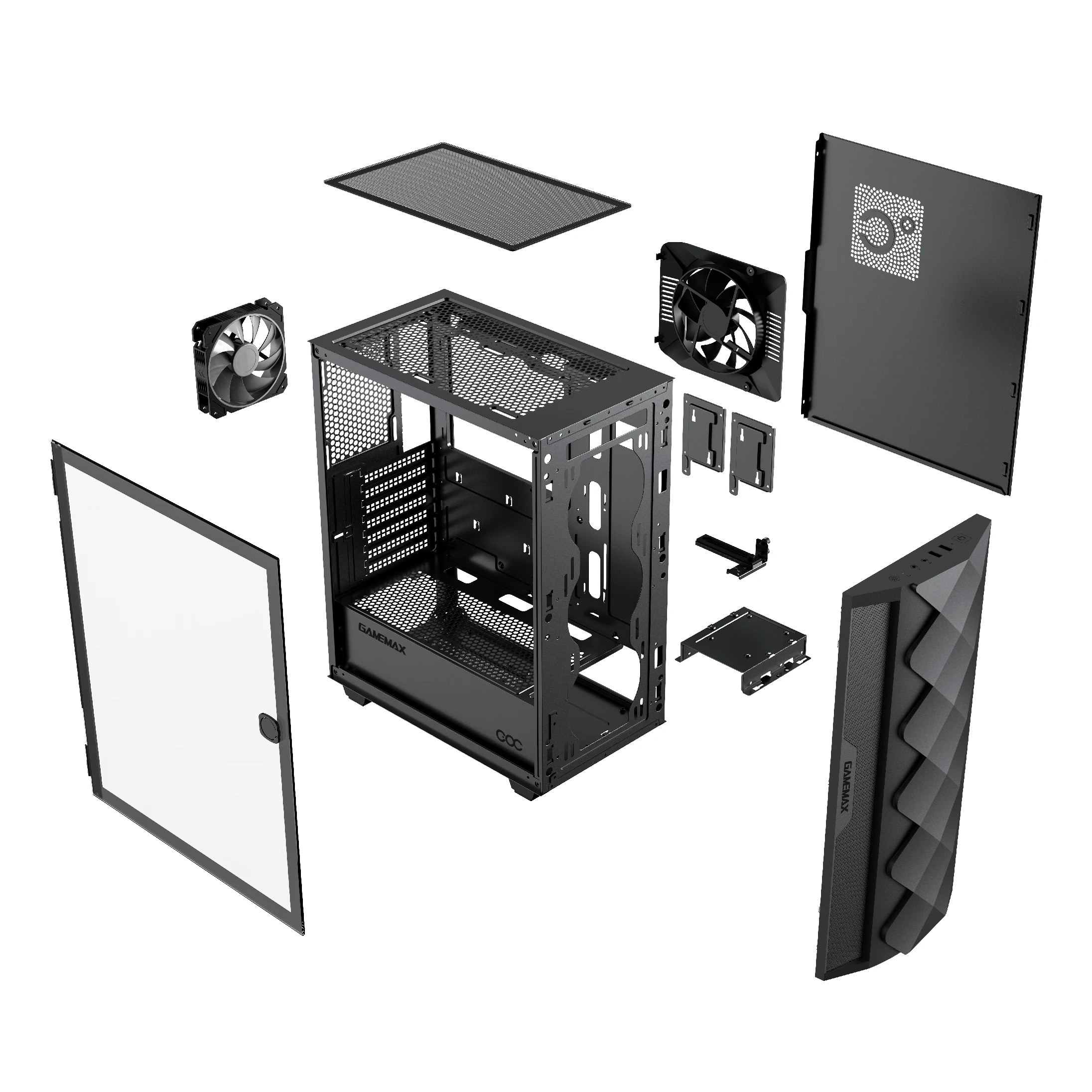 Кутия Gamemax Diamond COC Black Case EATX ARGB