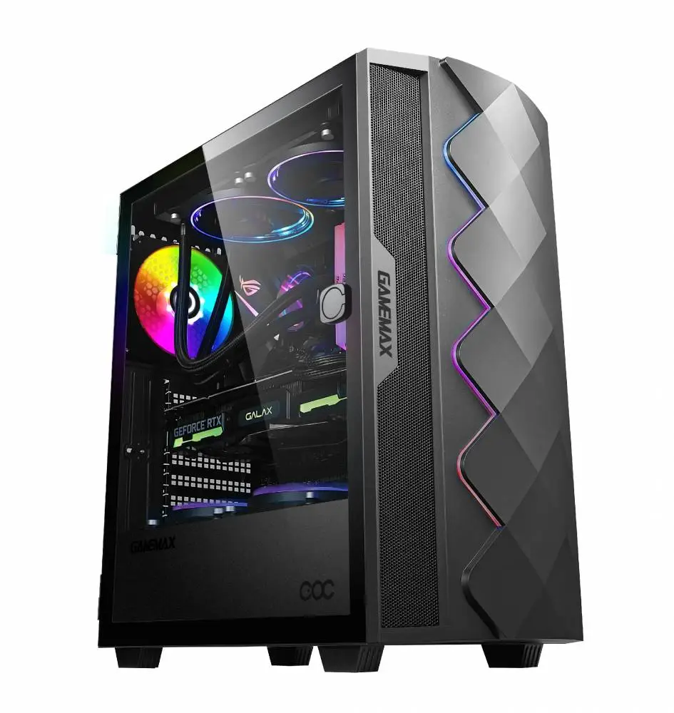 Кутия Gamemax Diamond COC Black Case EATX ARGB