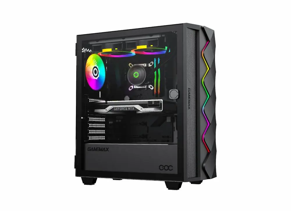 Кутия Gamemax Diamond COC Black Case EATX ARGB