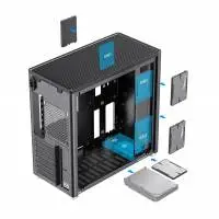 Кутия Gamemax MeshBOX Black Full Mesh Case ATX