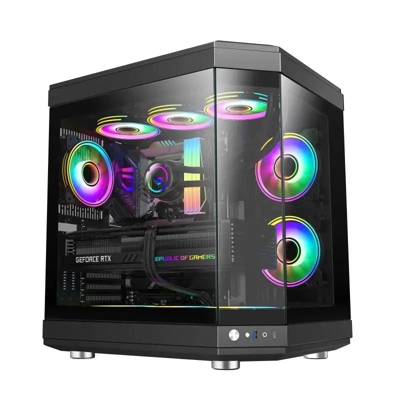 Кутия Gamemax HYPE Black Case ATX ARGB