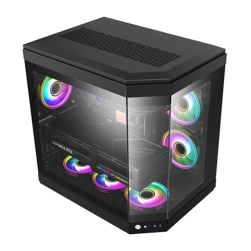 Кутия Gamemax HYPE Black Case ATX ARGB