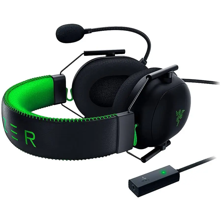 Геймърски слушалки Razer BlackShark V2 Wired Gaming Headset + USB Sound Card SE World Packaging - RZ04-03230200-R3M1