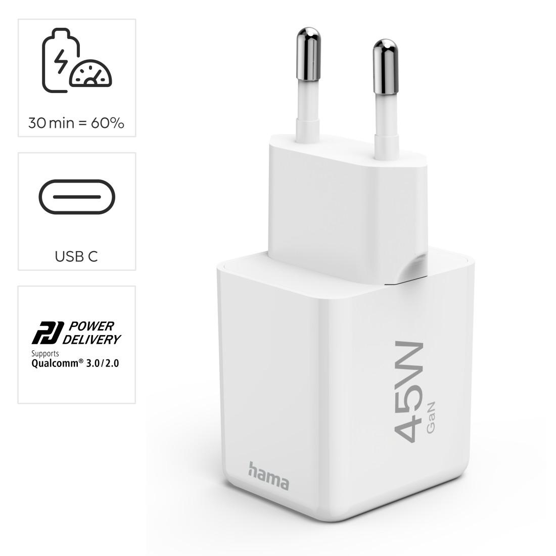 HAMA Γρήγορο super mini φορτιστή, 45W, 201983